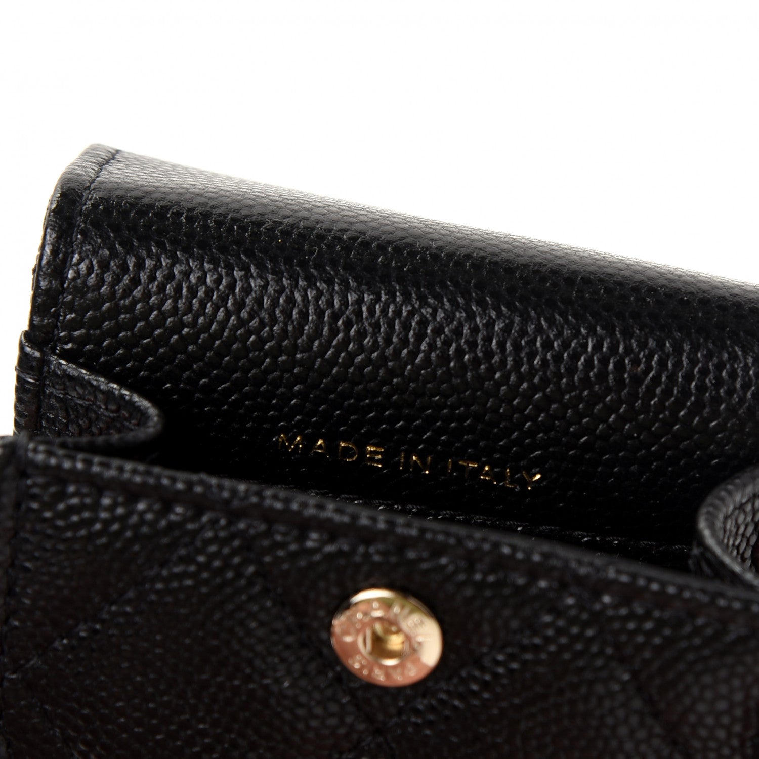 Chanel Caviar Quilted Crystal CC Airpods Pro Case Black 4 of 5