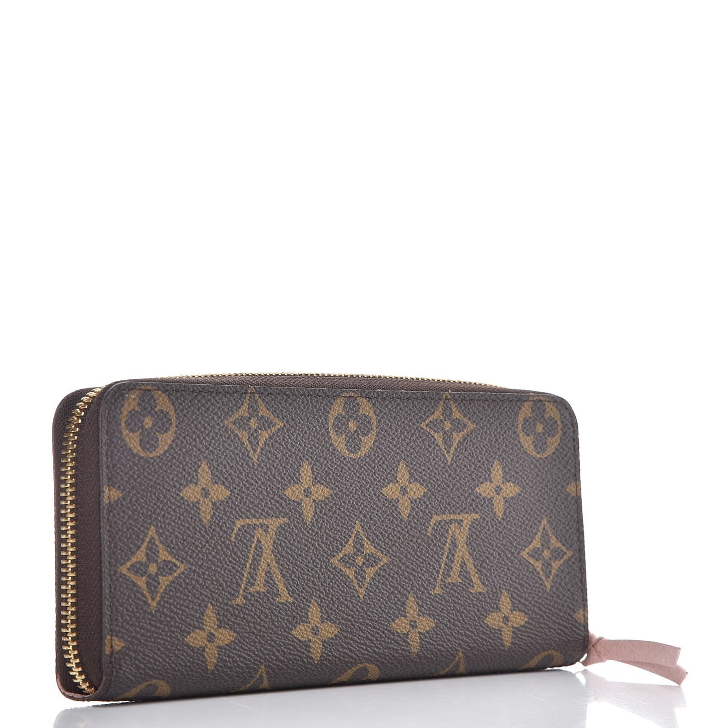 Monogram Clemence Wallet Rose Ballerine