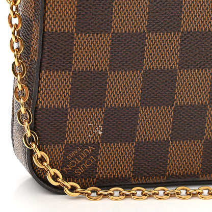 Louis Vuitton Damier Ebene Pochette Felicie Chain Wallet 10 of 10