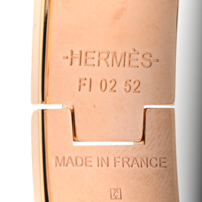 Hermes Enamel Narrow Clic Clac H Bracelet GM Marron Glace 4 of 5