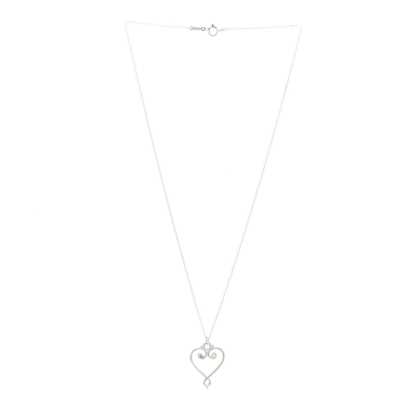 Sterling Silver Paloma Picasso Venezia Goldoni Heart Pendant Necklace