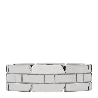Cartier 18K White Gold 7mm Tank Francaise Band Ring 62 10 3 of 4