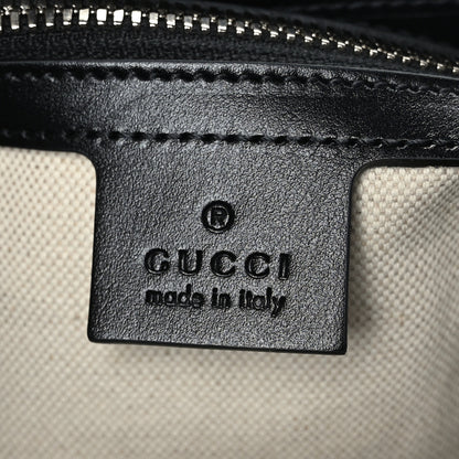 Gucci Calfskin GG Tennis Embossed Tote Bag Black 6 of 9