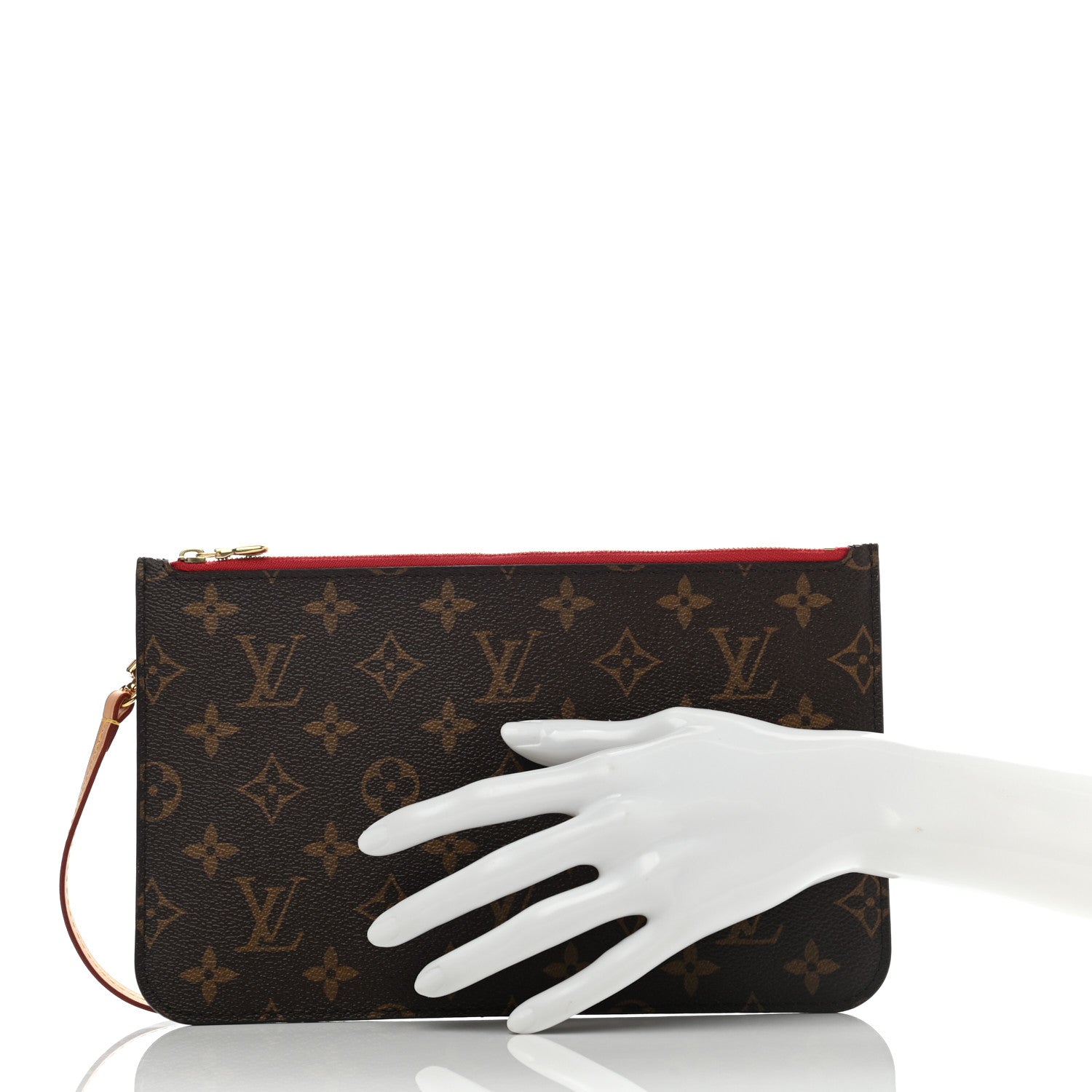 Louis Vuitton Monogram Neverfull MM GM Pochette Cherry 2 of 7