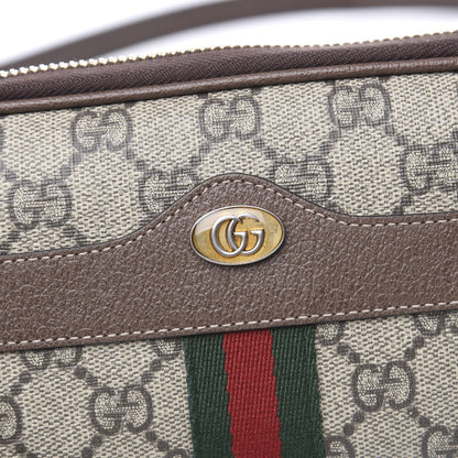 Gucci GG Supreme Monogram Web Mini Ophidia GG Bag Brown 10 of 11