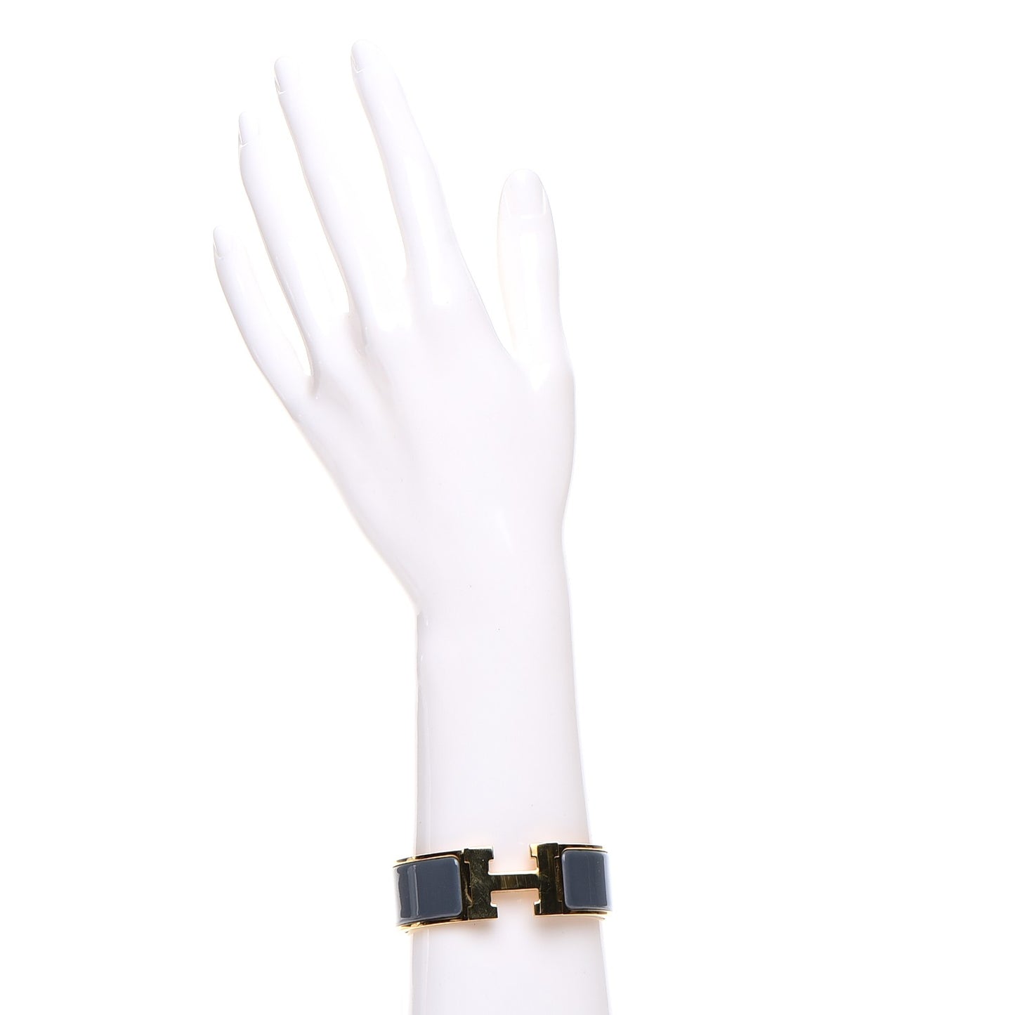 Enamel Wide Clic Clac H Bracelet PM Slate