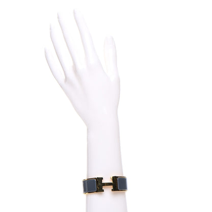 Hermes Enamel Wide Clic Clac H Bracelet PM Slate 2 of 5