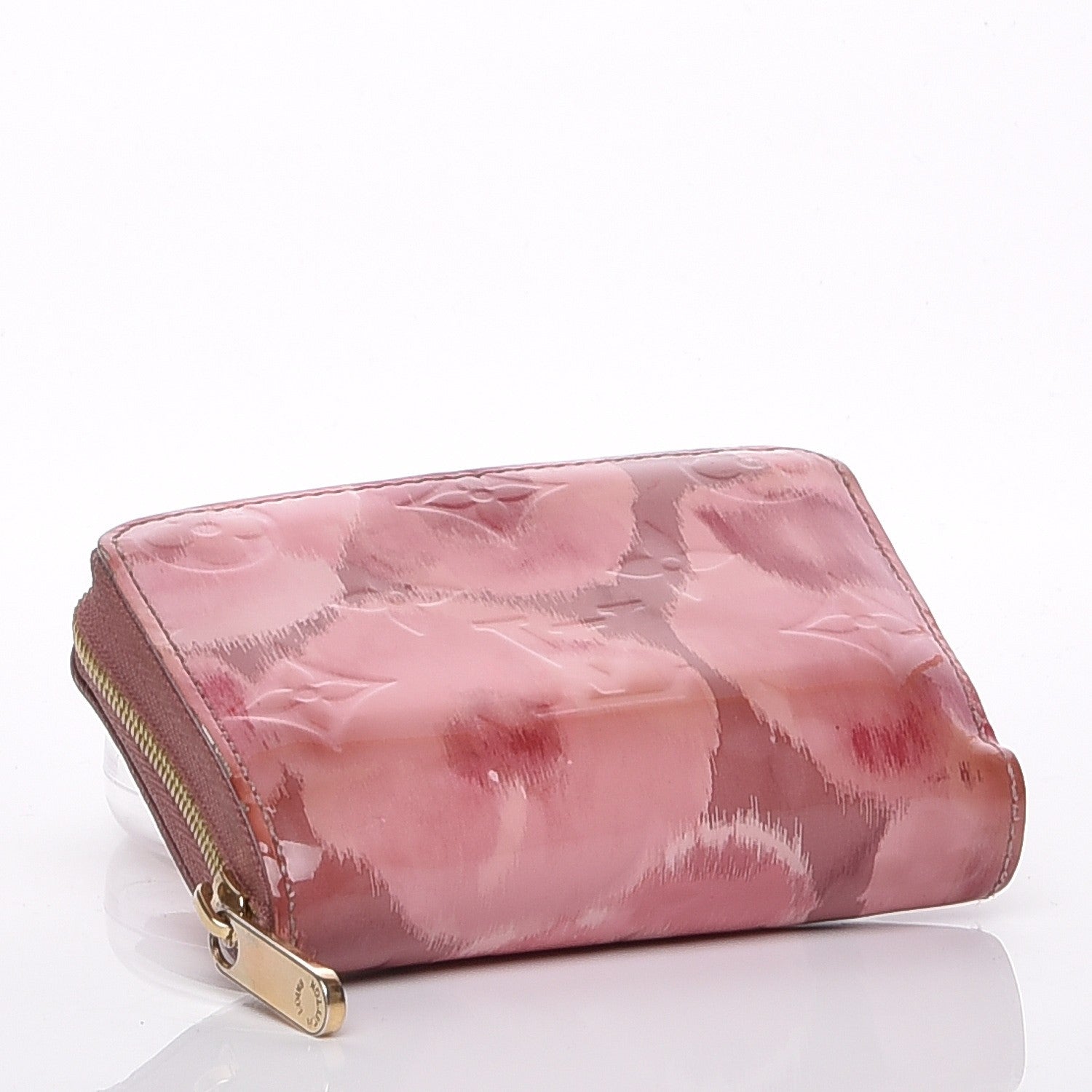 Louis Vuitton Vernis Ikat Zippy Coin Purse Rose Velours 4 of 7