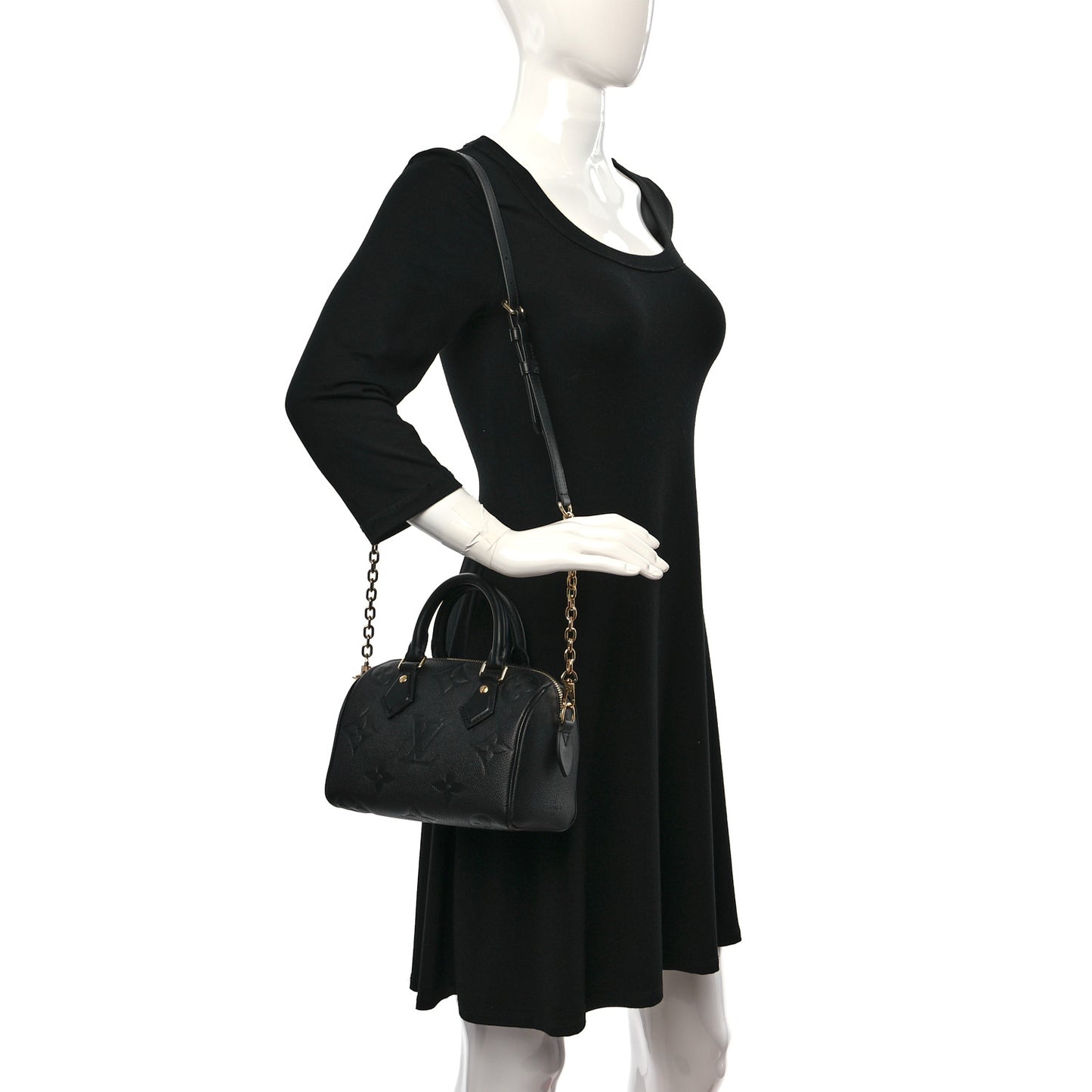 Empreinte Monogram Giant Speedy Bandouliere 20 Black