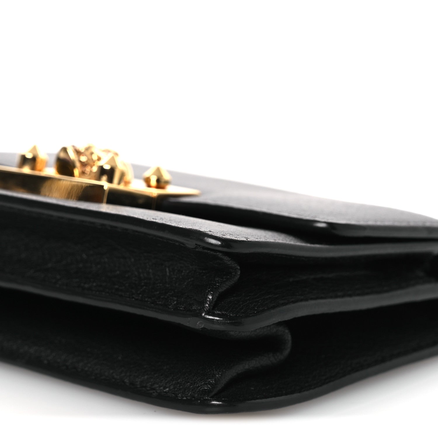 Alexander McQueen Calfskin Skull Mini Clutch Black 16 of 18