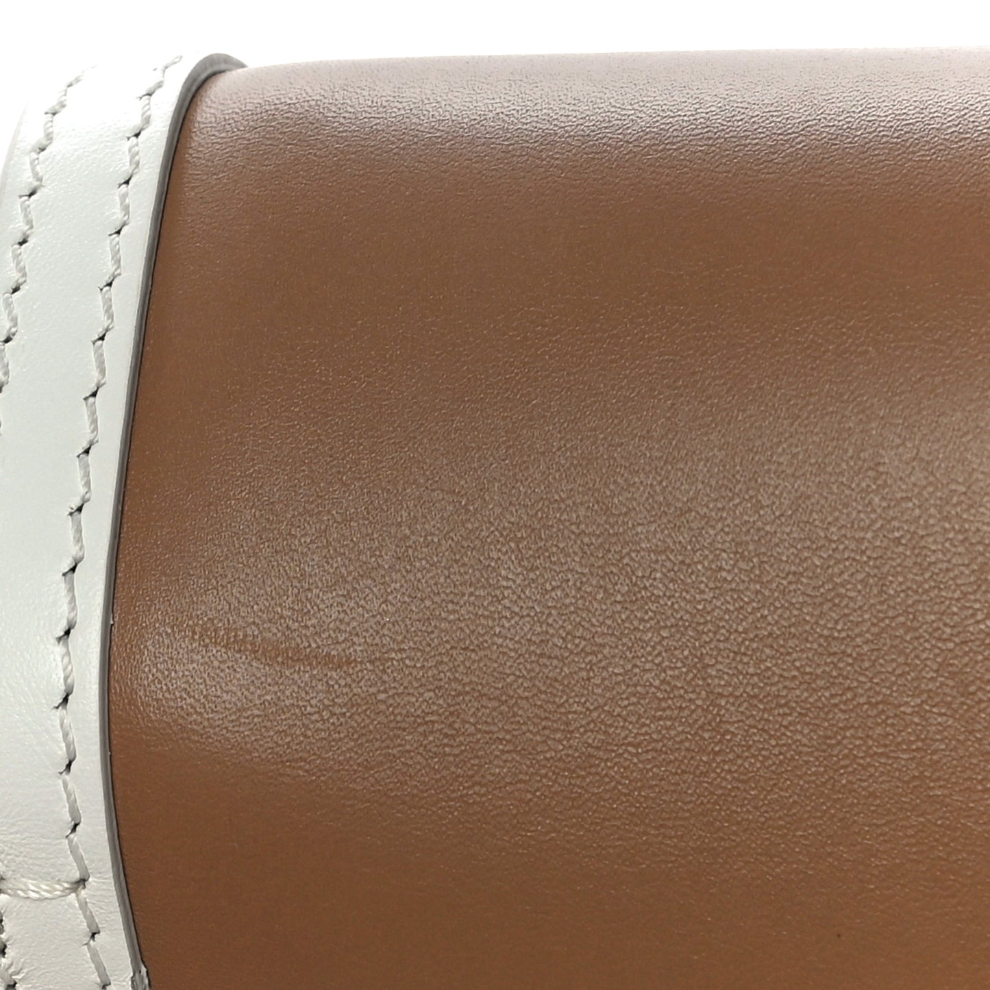 Smooth Calfskin Monogram Medium TB Bag Chalk White Camel