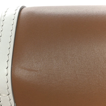 Burberry Smooth Calfskin Monogram Medium TB Bag Chalk White Camel 15 of 17