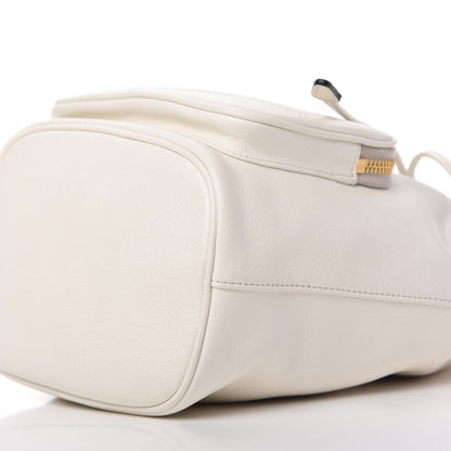 Prada Glace Calfskin Logo Mini Bucket Crossbody Bag White 7 of 11