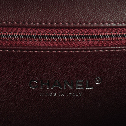 Chanel Metallic Caviar Quilted Medium CC Filigree Vanity Case Silver 6 of 7