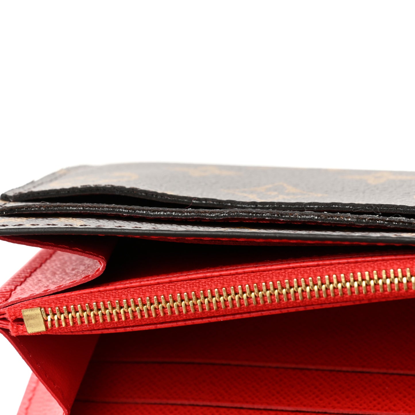 Monogram Sarah Wallet NM Coquelicot