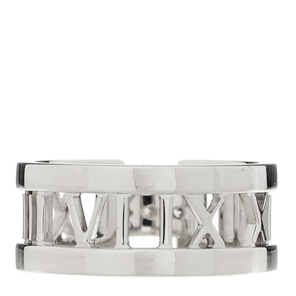 Tiffany 18K White Gold Diamond Open Atlas Ring 53 6.5 3 of 4