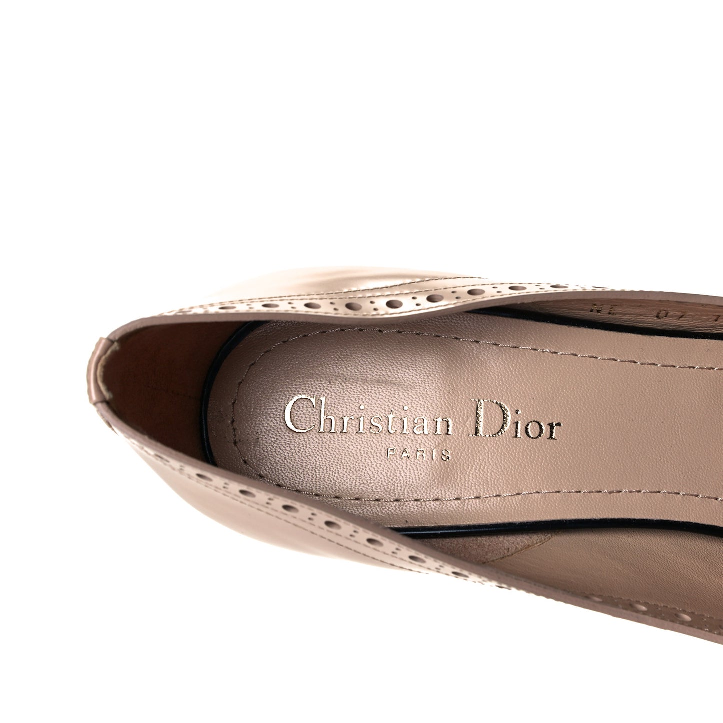 Calfskin Spectadior High Heel Pumps 40.5 Nude Black