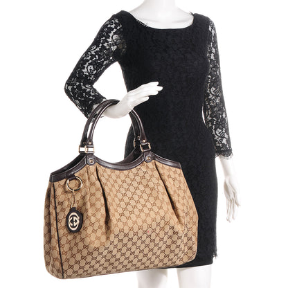 Gucci Monogram Large Sukey Tote Dark Brown 2 of 8