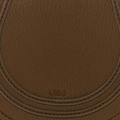 Chloe Grained Calfskin Small Marcie Saddle Bag Dark Khaki 8 of 10