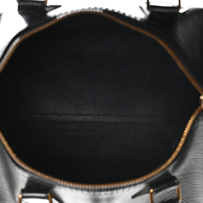 Louis Vuitton Epi Speedy 25 Black 5 of 11