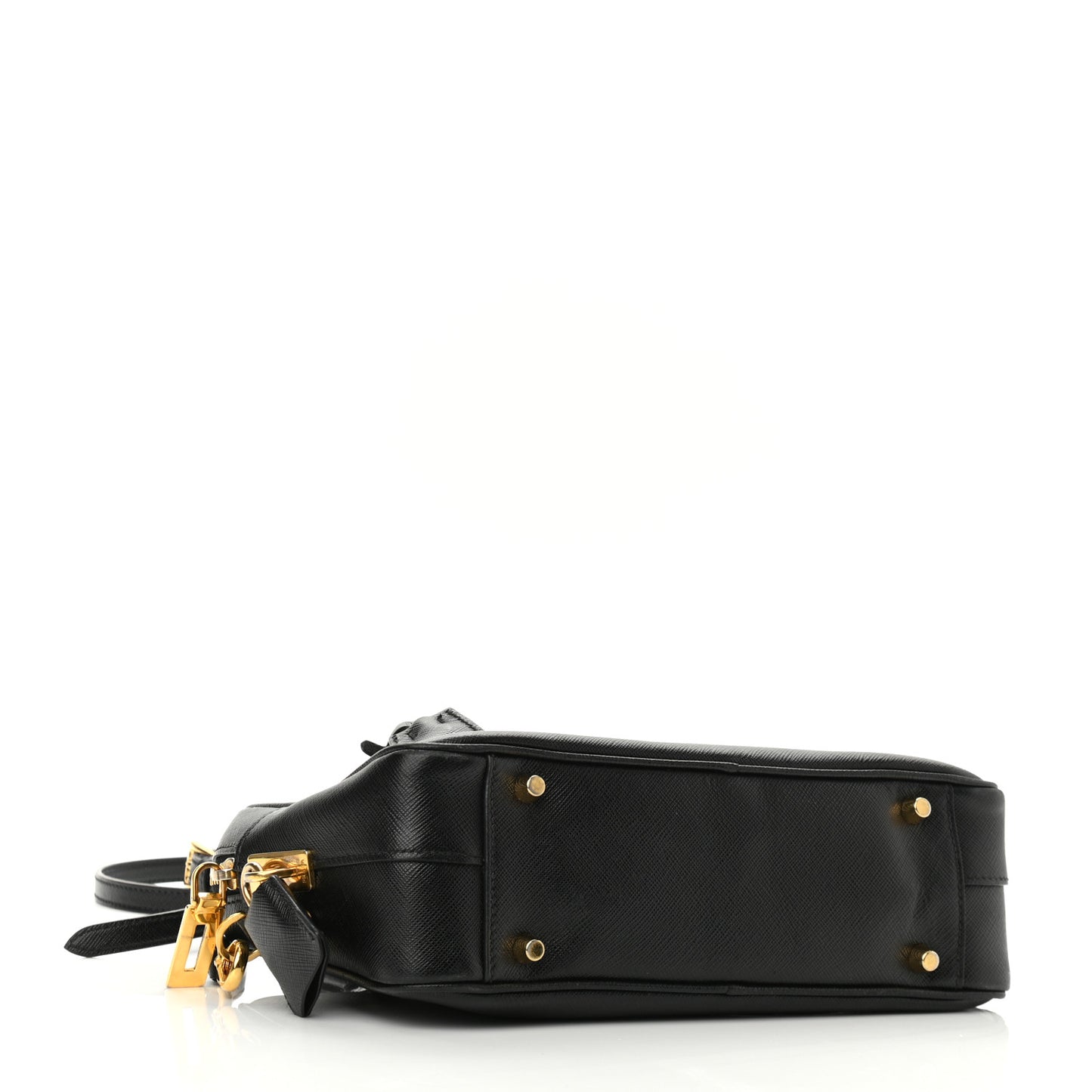 Saffiano Lux Petite Bowler Black