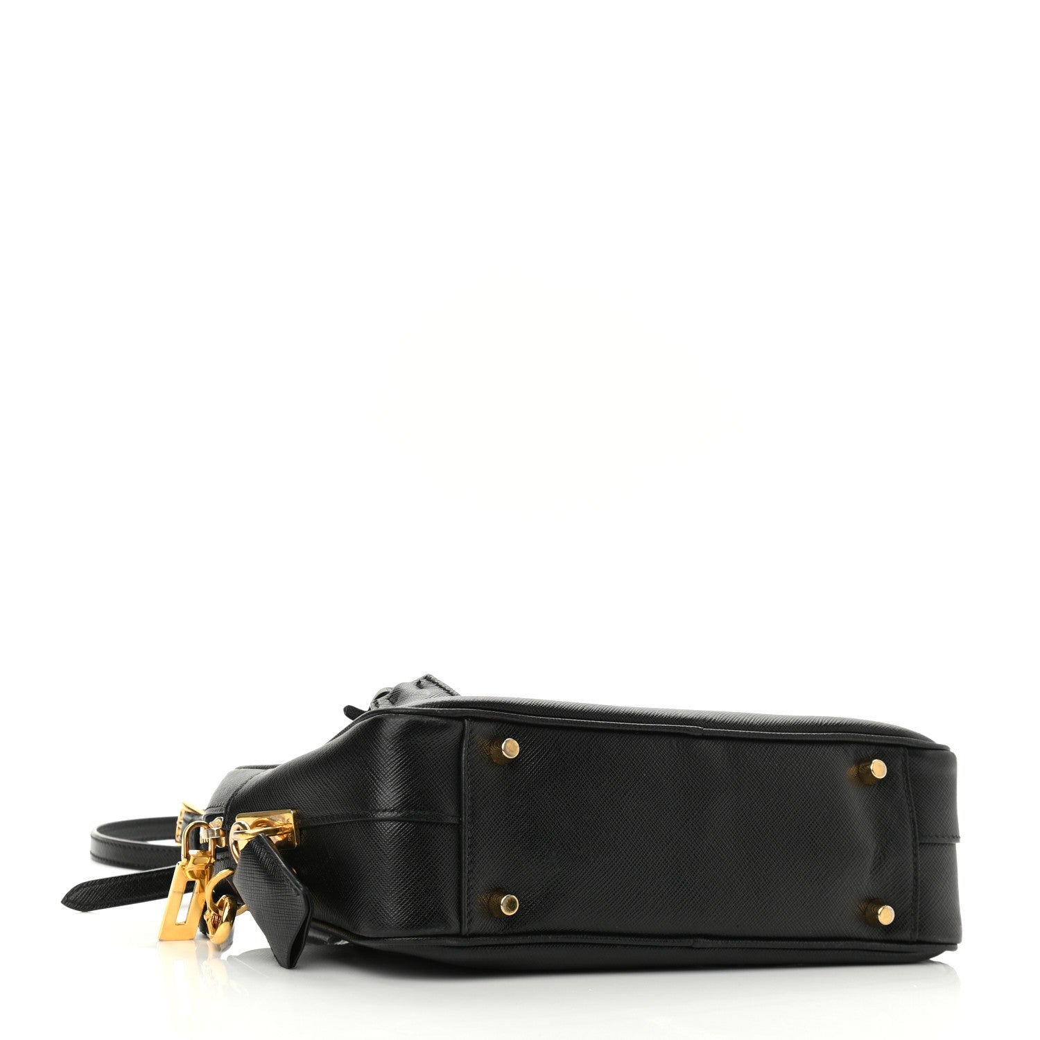 Prada Saffiano Lux Petite Bowler Black 4 of 10