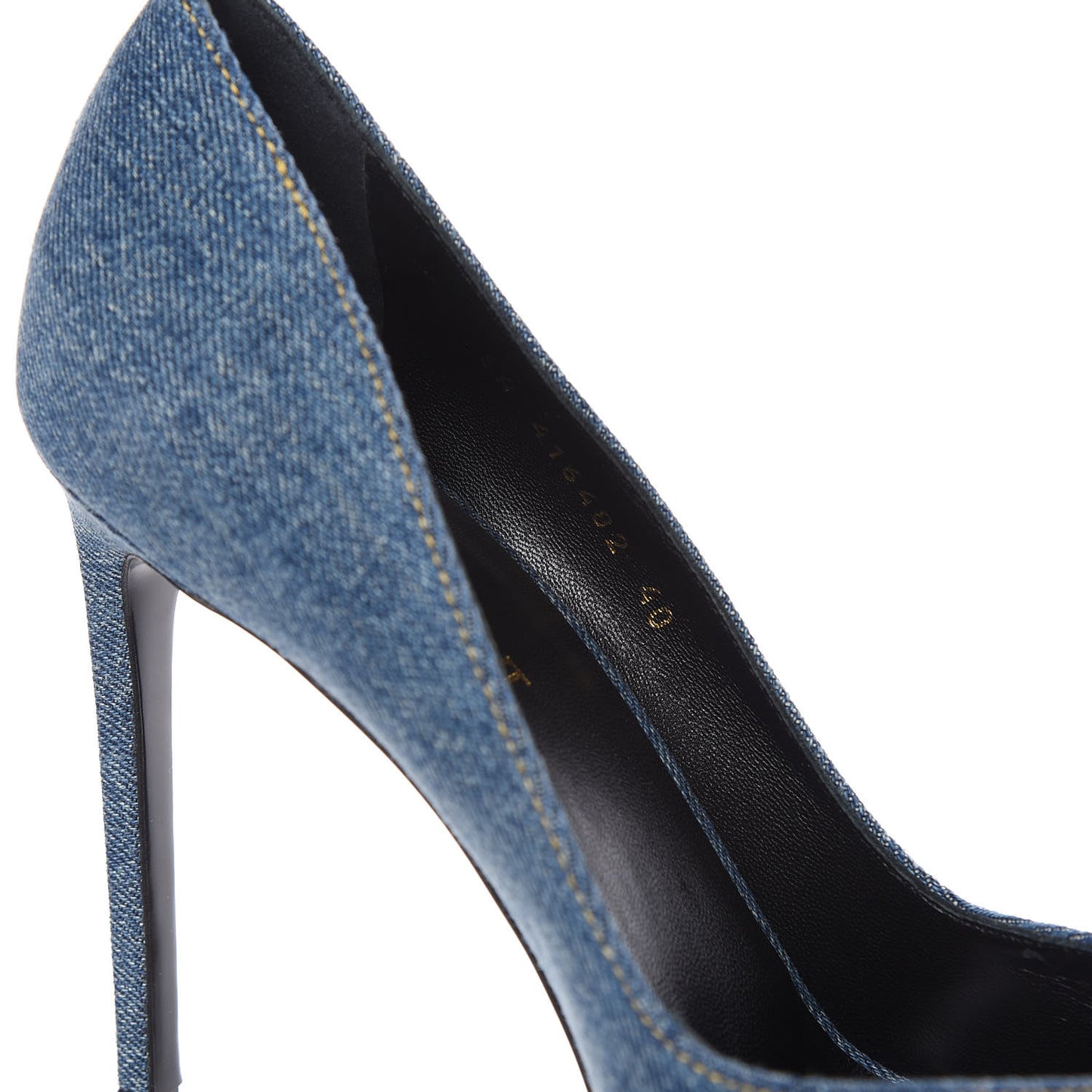 Denim Classic Paris Escarpin V 105 Skinny Pumps 40 Light Blue