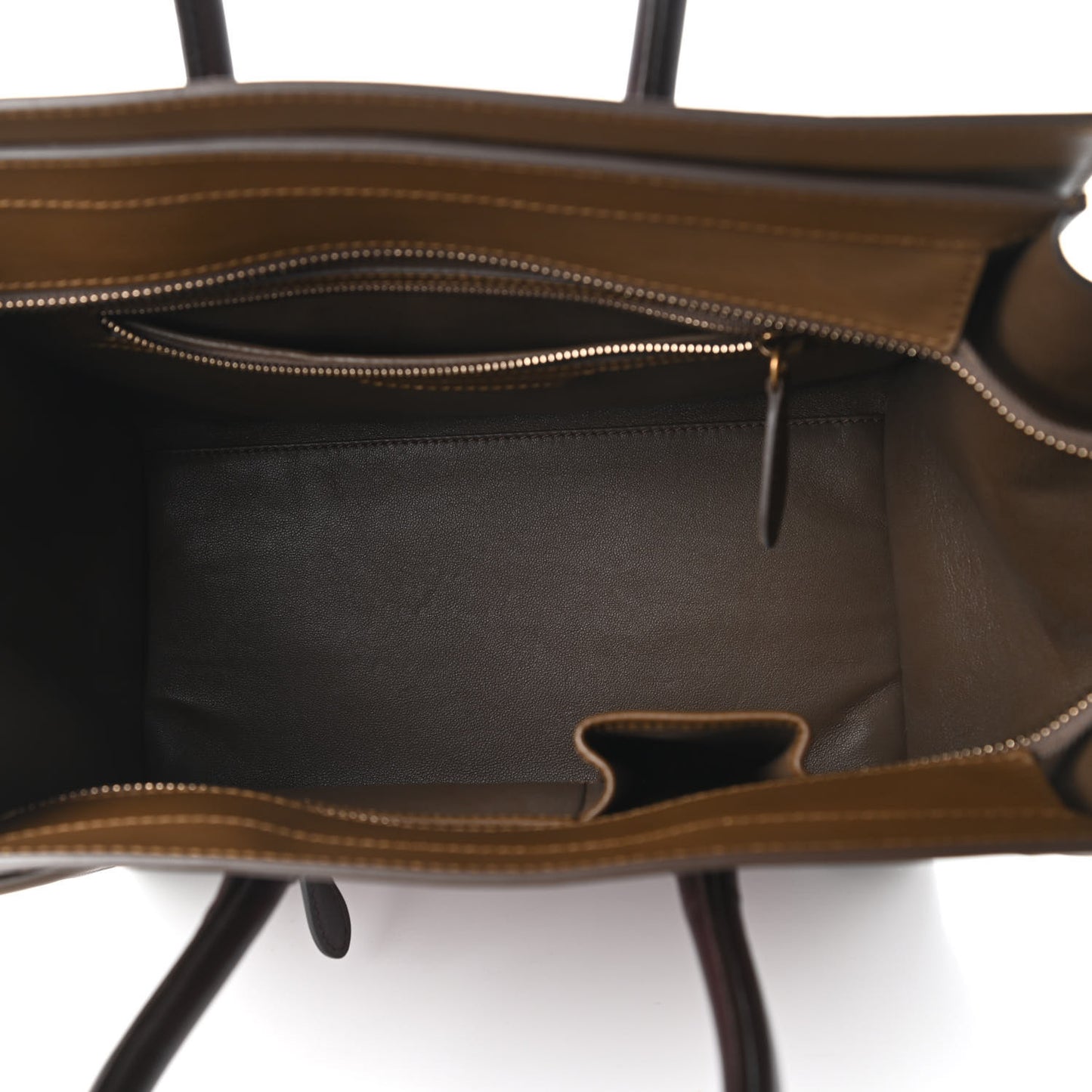 Smooth Calfskin Mini Tri-Color Luggage Rust