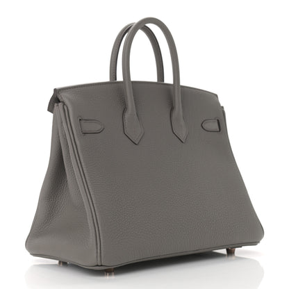 Hermes Togo Birkin 25 Etain 2 of 11