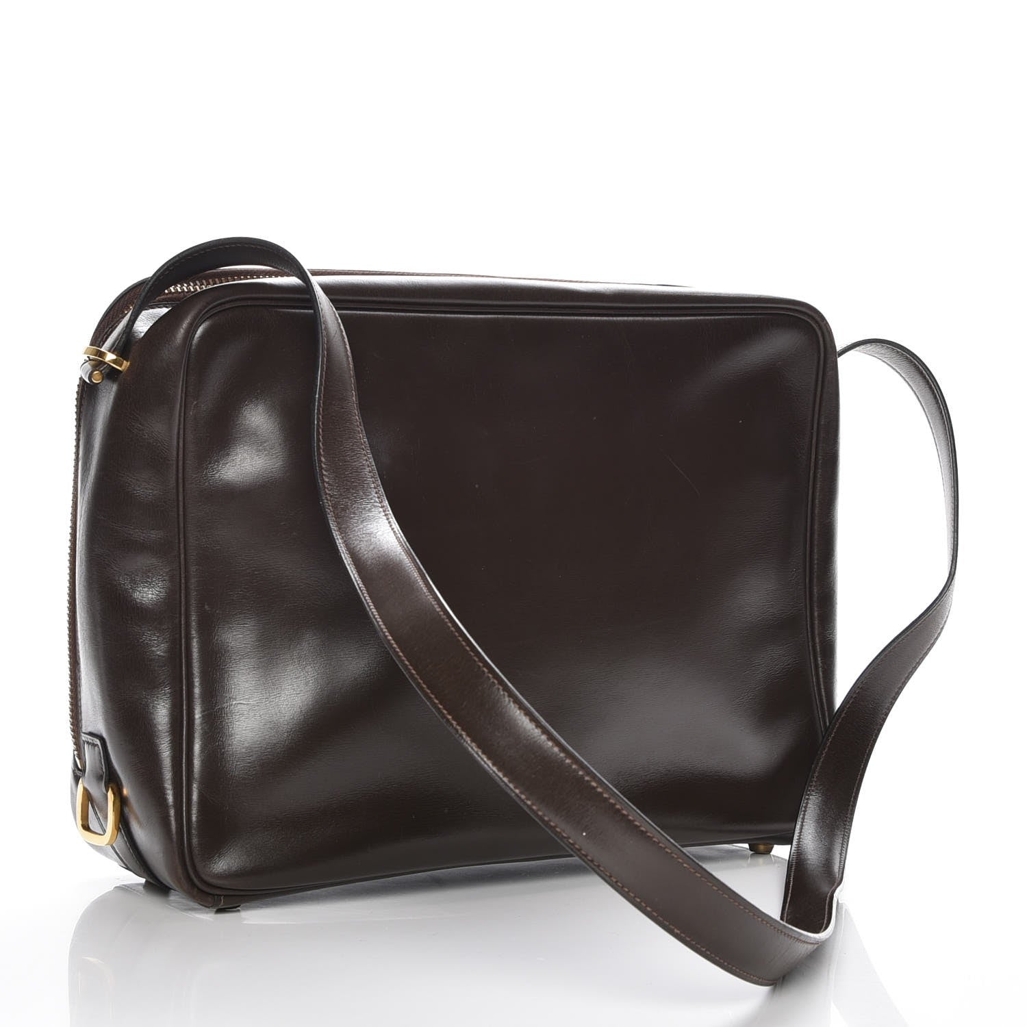 Hermes Box Shoulder Bag Chocolate 3 of 9