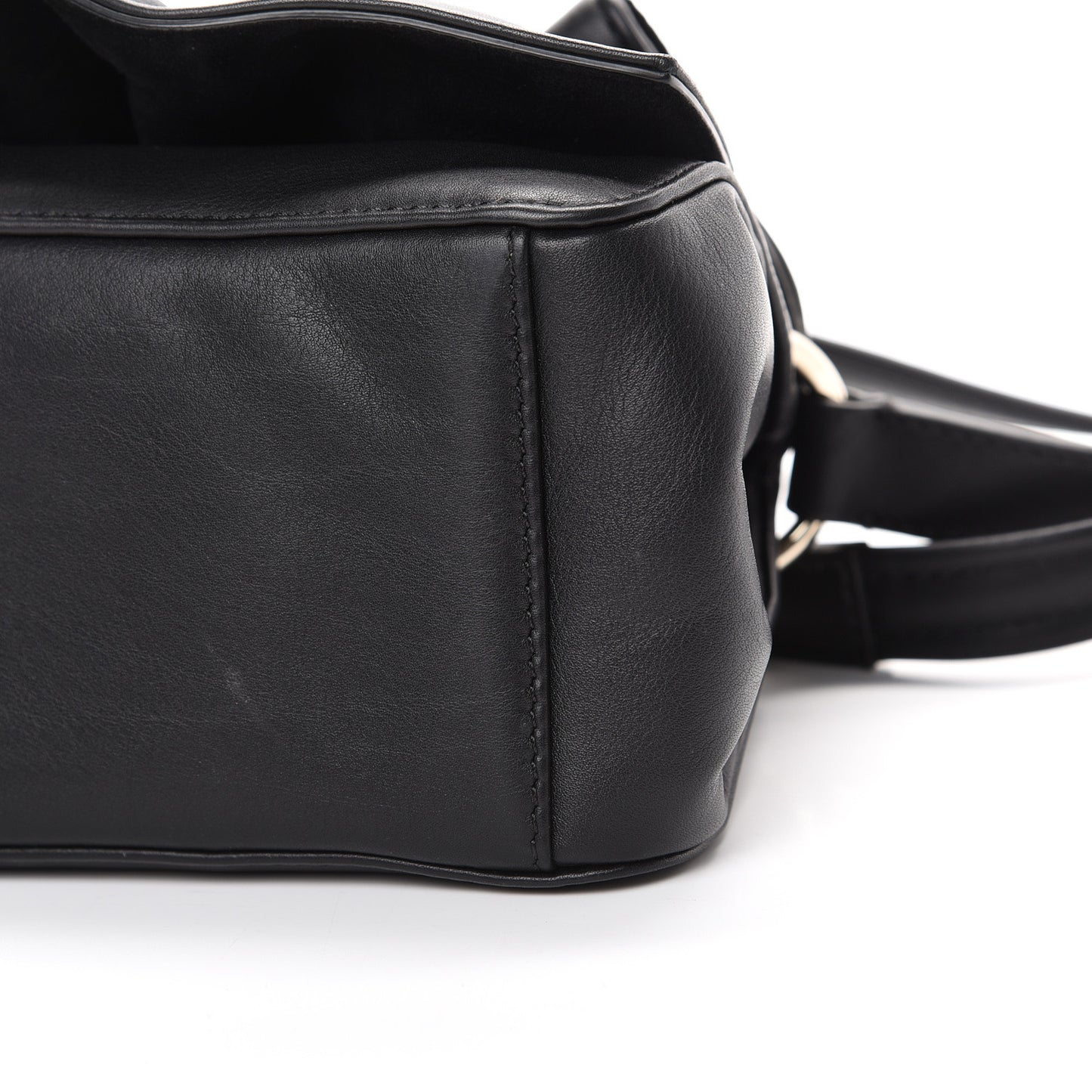 Smooth Calfskin Mini Bloomy Crossbody Bag Black