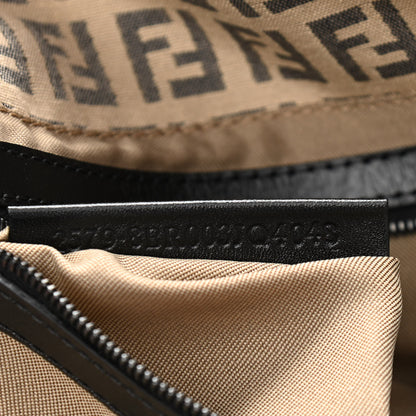 Fendi Zucchino Vitello Baguette Beige Black 7 of 11