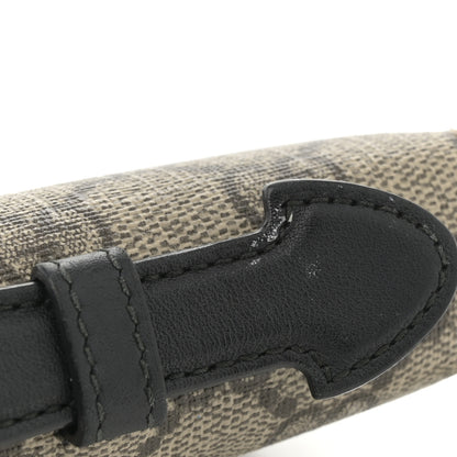 Gucci GG Supreme Monogram Top Handle Zip Around Wallet Black 10 of 11