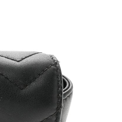 Gucci Calfskin Matelasse Super Mini GG Marmont Shoulder Bag Black 12 of 12