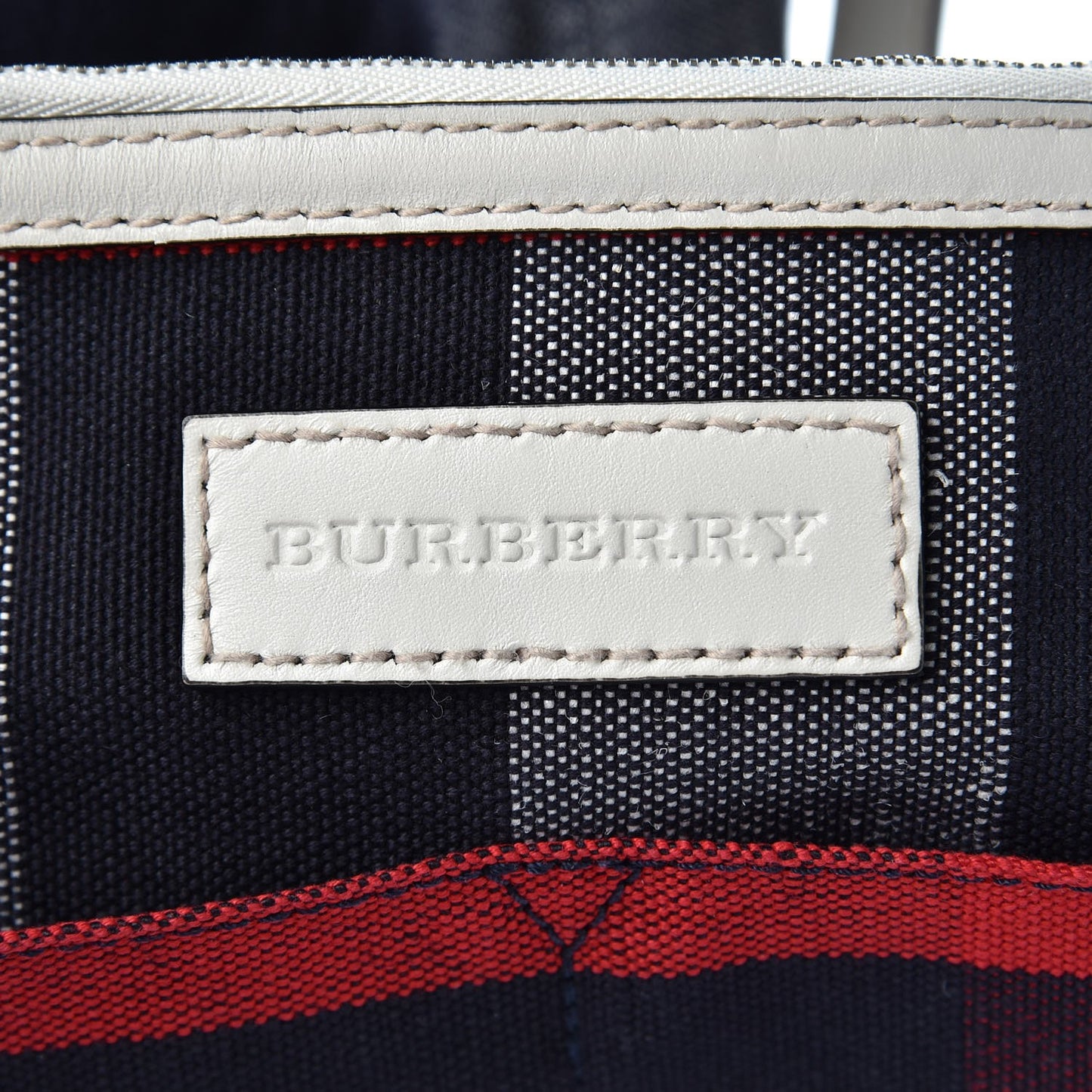 Canvas Mega Check Medium Ashby Hobo White
