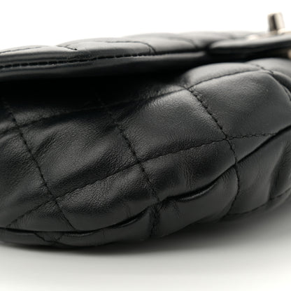 Chanel Calfskin Quilted CC Uniform Flap Belt Bag Black 9 of 12