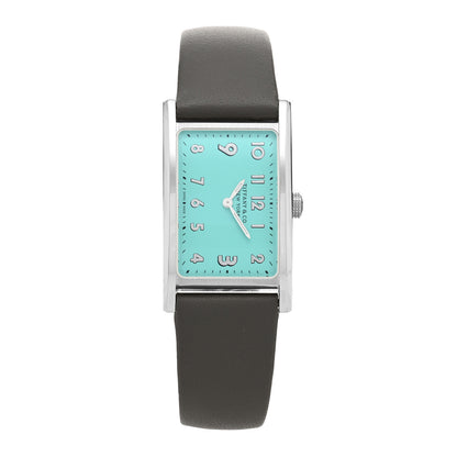 Tiffany Stainless Steel Calfskin 22mm East West Quartz Watch Tiffany Blue 1 of 4
