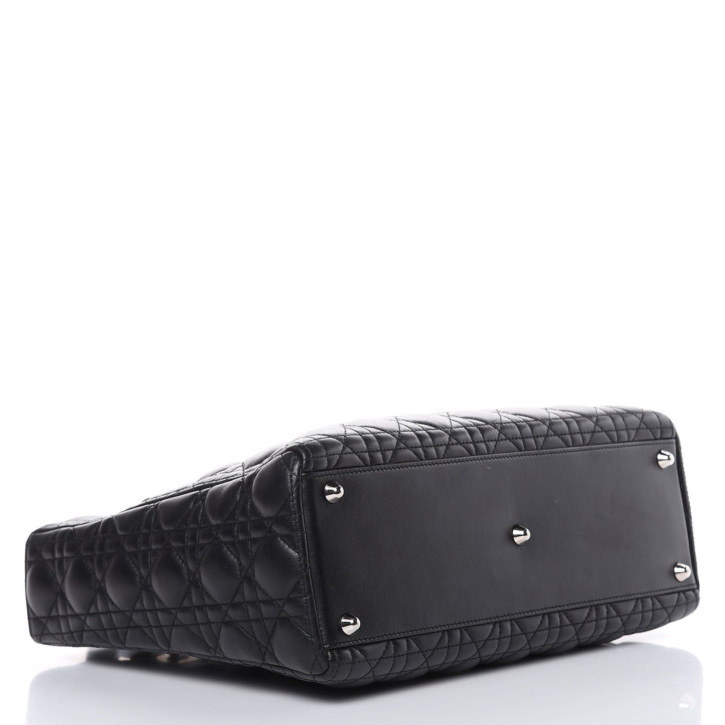 Lambskin Cannage Large Lady Dior Black