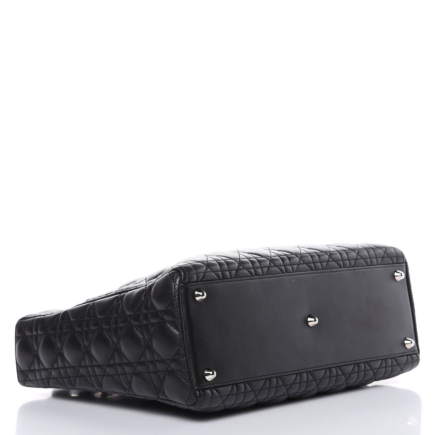 Christian Dior Lambskin Cannage Large Lady Dior Black 4 of 17