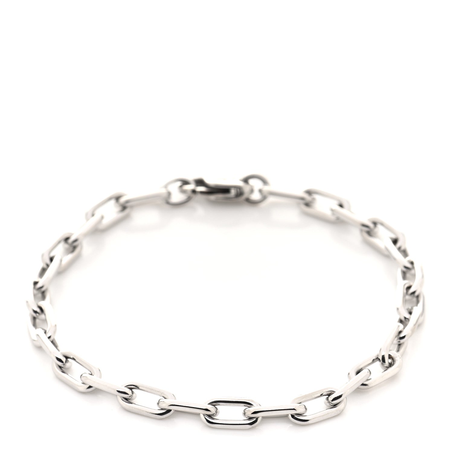 Cartier 18K White Gold Spartacus Chain Bracelet 1 of 5