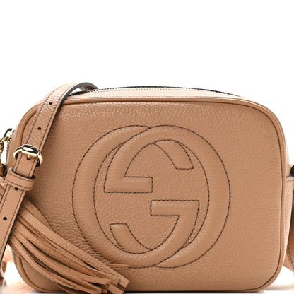 Gucci Pebbled Calfskin Small Soho Disco Bag Camelia 9 of 12