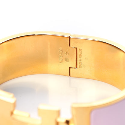 Hermes Enamel Wide Clic Clac H Bracelet PM Rose Dragee 5 of 6