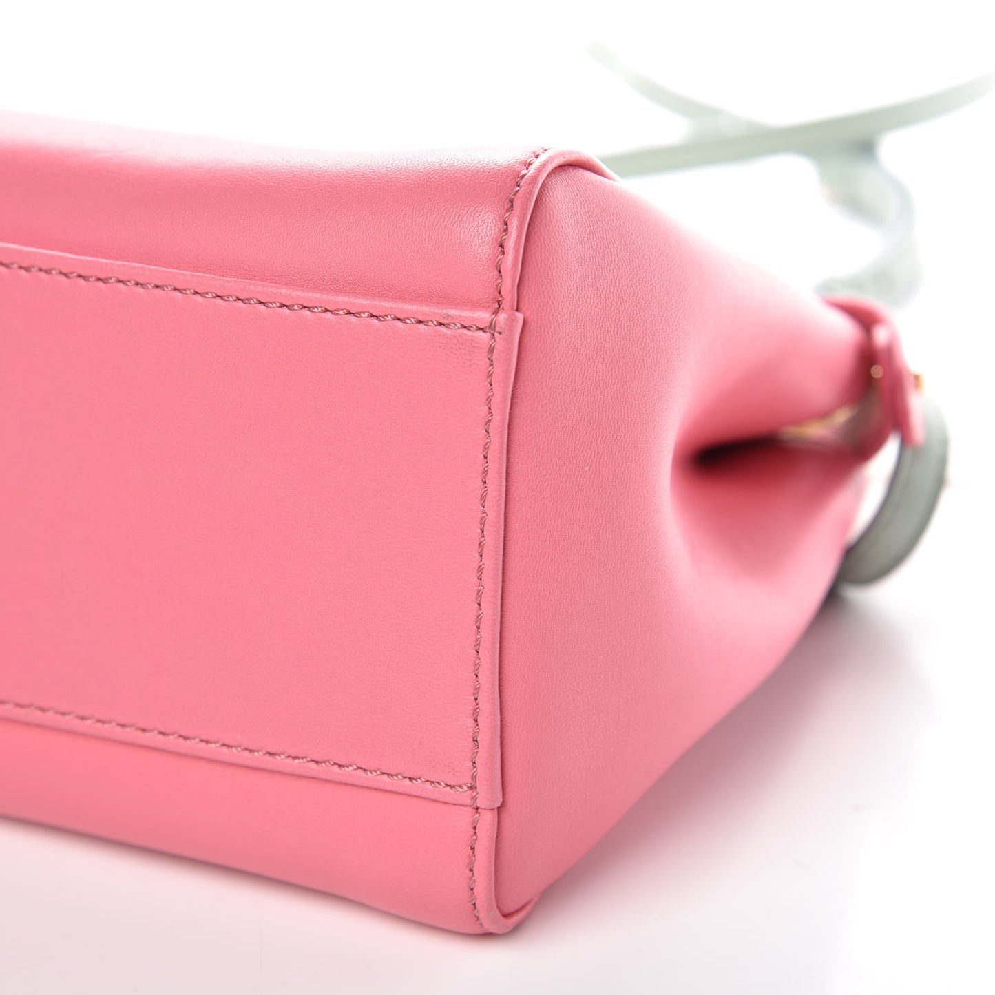 Nappa Colorblock Mini Peekaboo Iconic Satchel Rosa Fluo Oxigen Slate