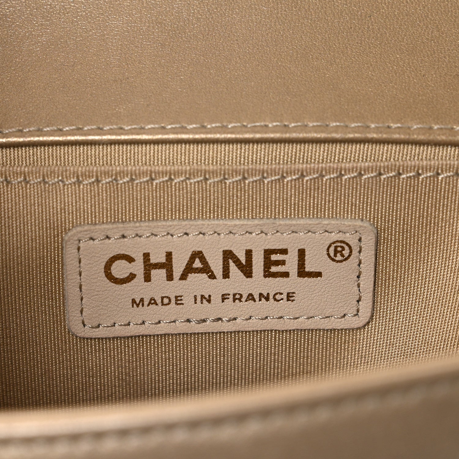 Chanel Metallic Lambskin Medium Scaled Boy Flap Gold 6 of 10
