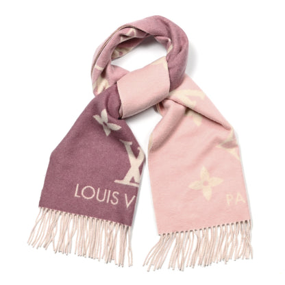 Louis Vuitton Cashmere Monogram Gradient Reykjavik Scarf Light Pink 1 of 5