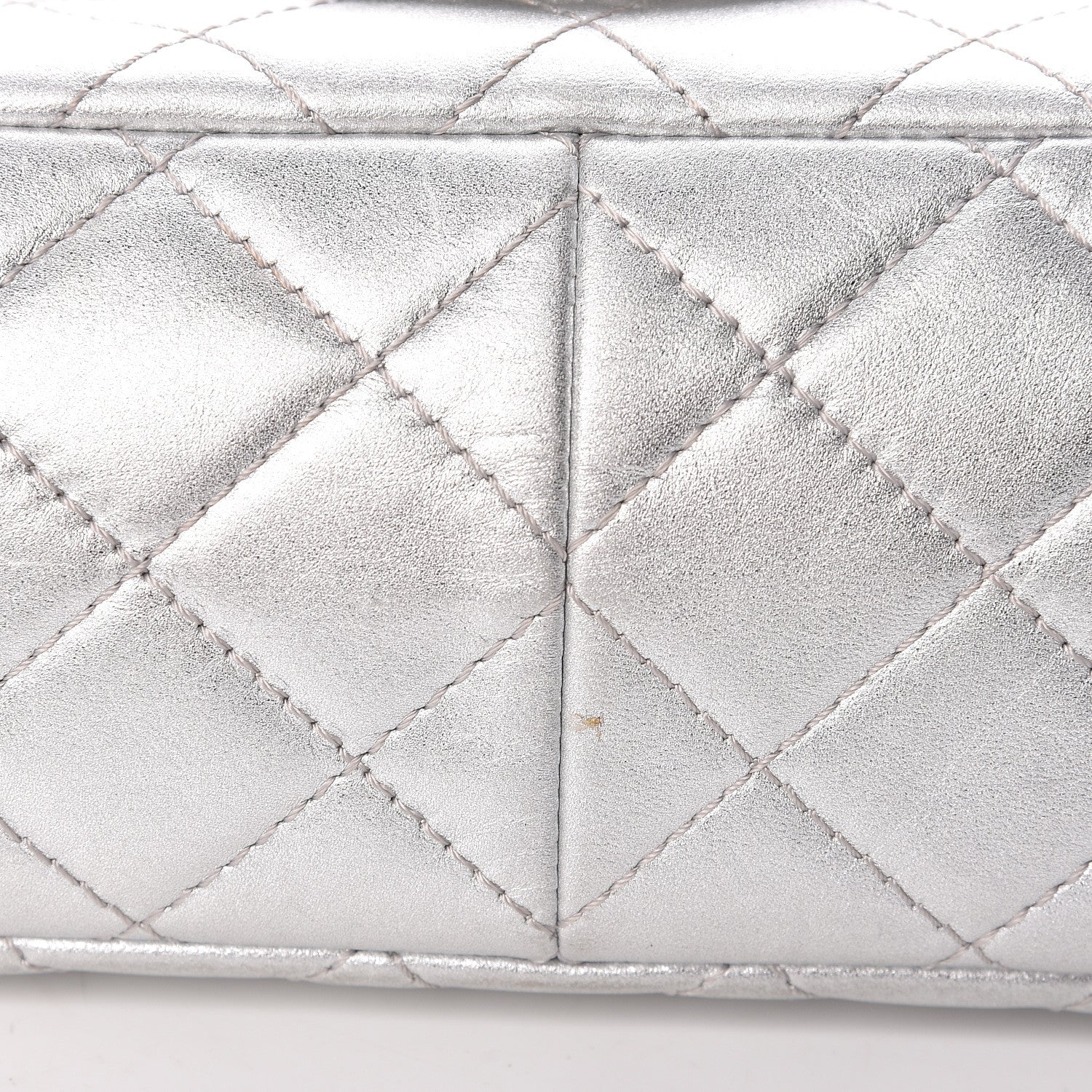 Chanel Metallic Lambskin Quilted 2.55 Reissue 227 Flap Silver 14 of 14