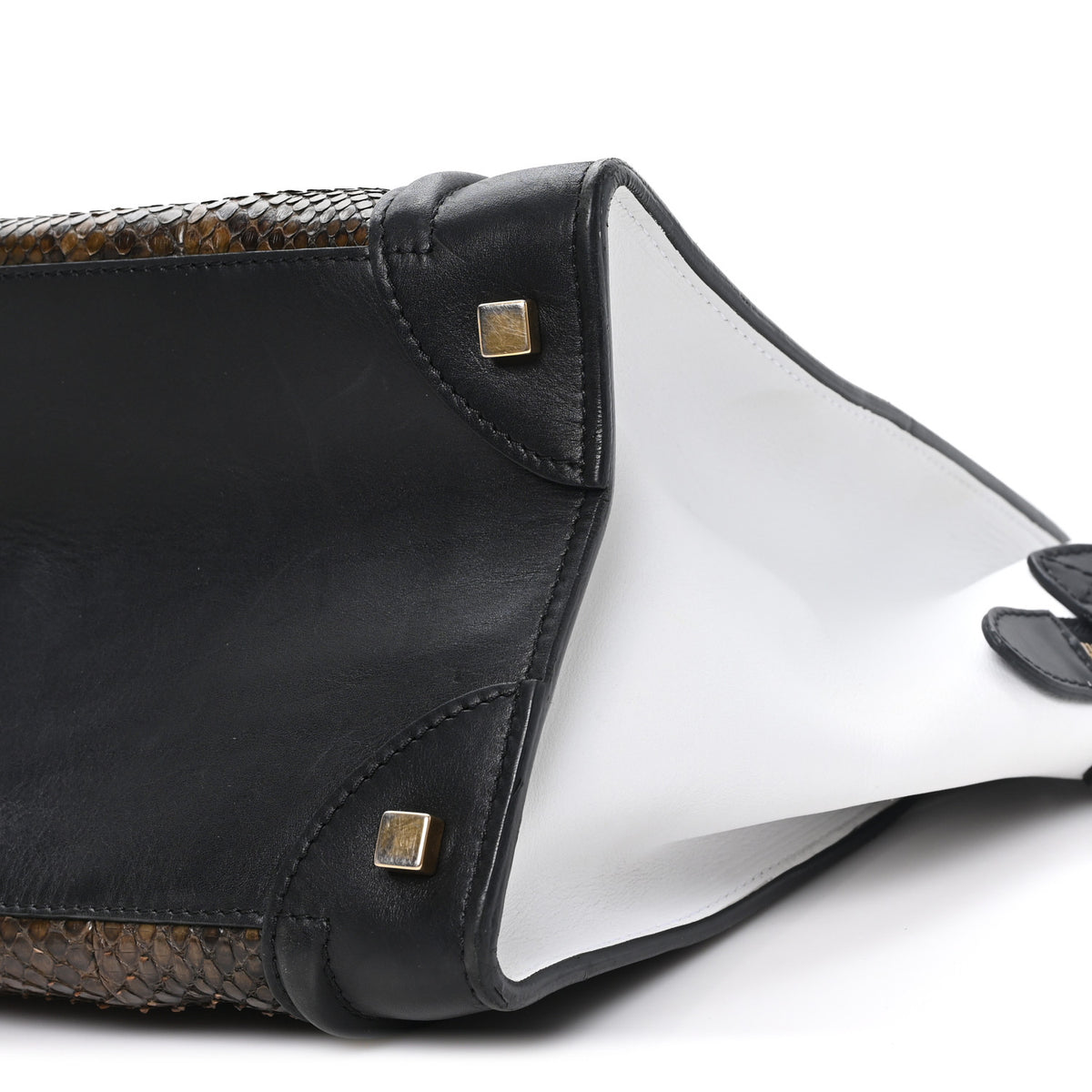 Python Calfskin Mini Luggage Multicolor
