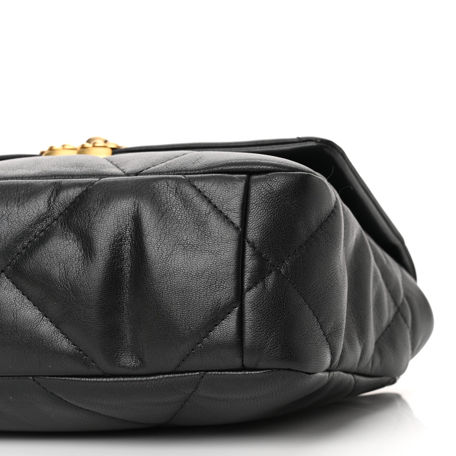 Chanel Goatskin Quilted Medium Chanel 19 Flap Black 10 of 11
