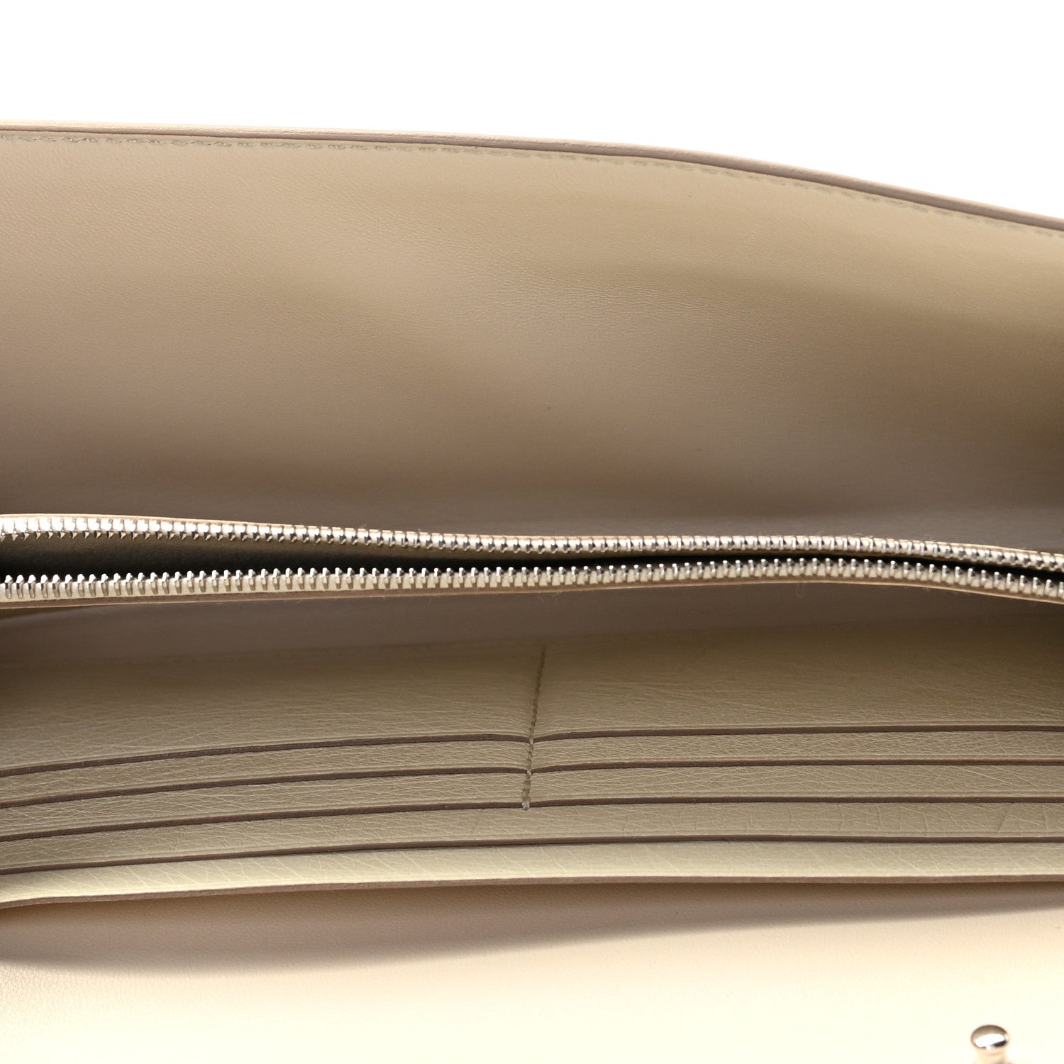 Hermes Ostrich Constance Long Wallet To Go Nata 4 of 7