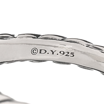 David Yurman Sterling Silver 9mm Sculpted Cable Heart Pinky Ring 44 3 4 of 4